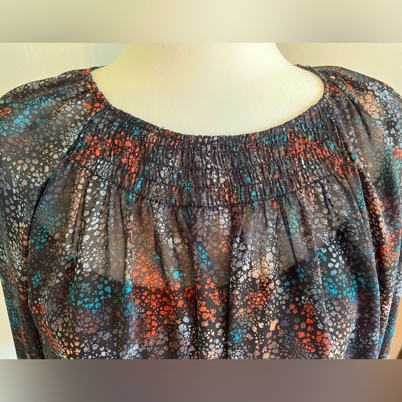 Ava & Viv NWT Black Multi Floral Top - Picture 2 of 6